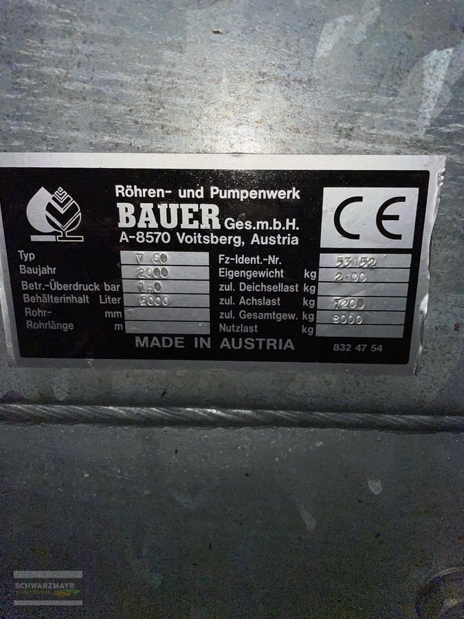 Pumpfass des Typs Bauer V 60, Gebrauchtmaschine in Gampern (Bild 5)