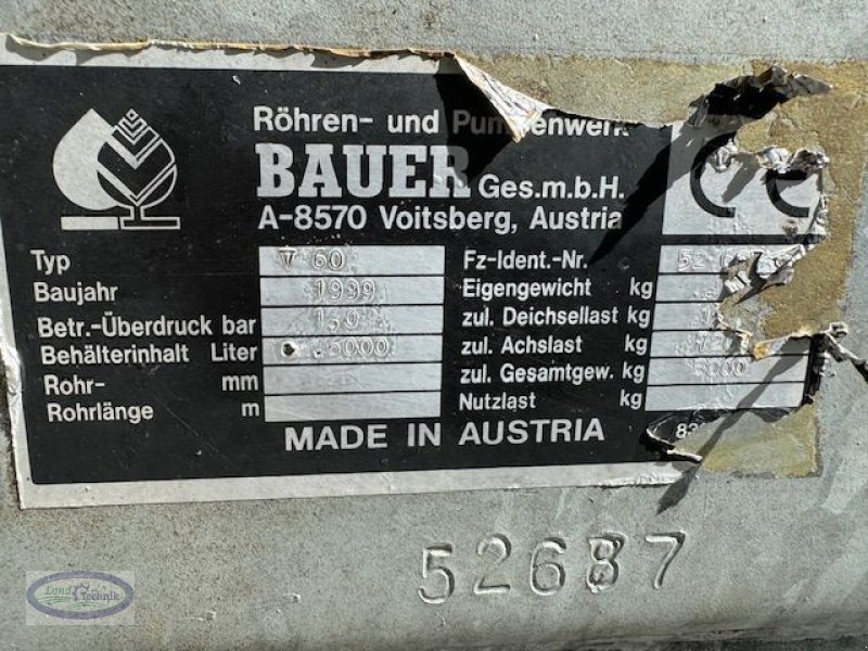 Pumpfass des Typs Bauer VA 6200, Gebrauchtmaschine in Münzkirchen (Bild 10)