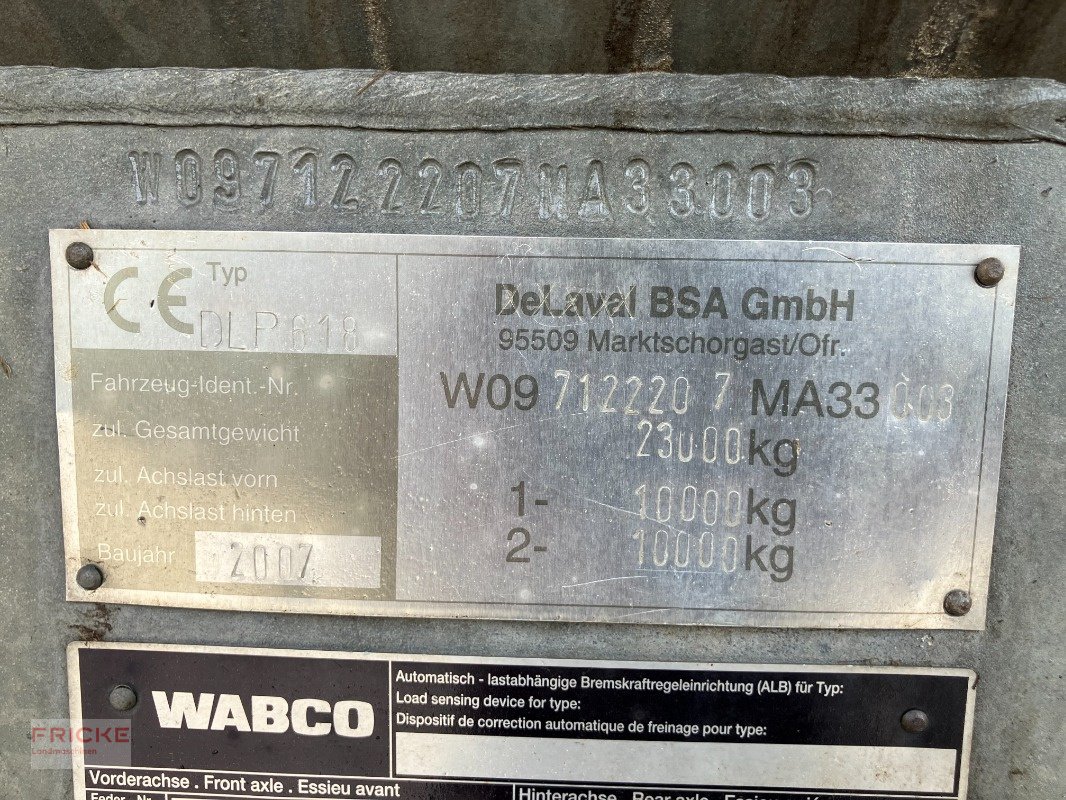 Pumpfass typu BSA DLP 618 m. TSG 207 13,5 mtr *AKTIONSPREIS!*, Gebrauchtmaschine v Demmin (Obrázek 9)