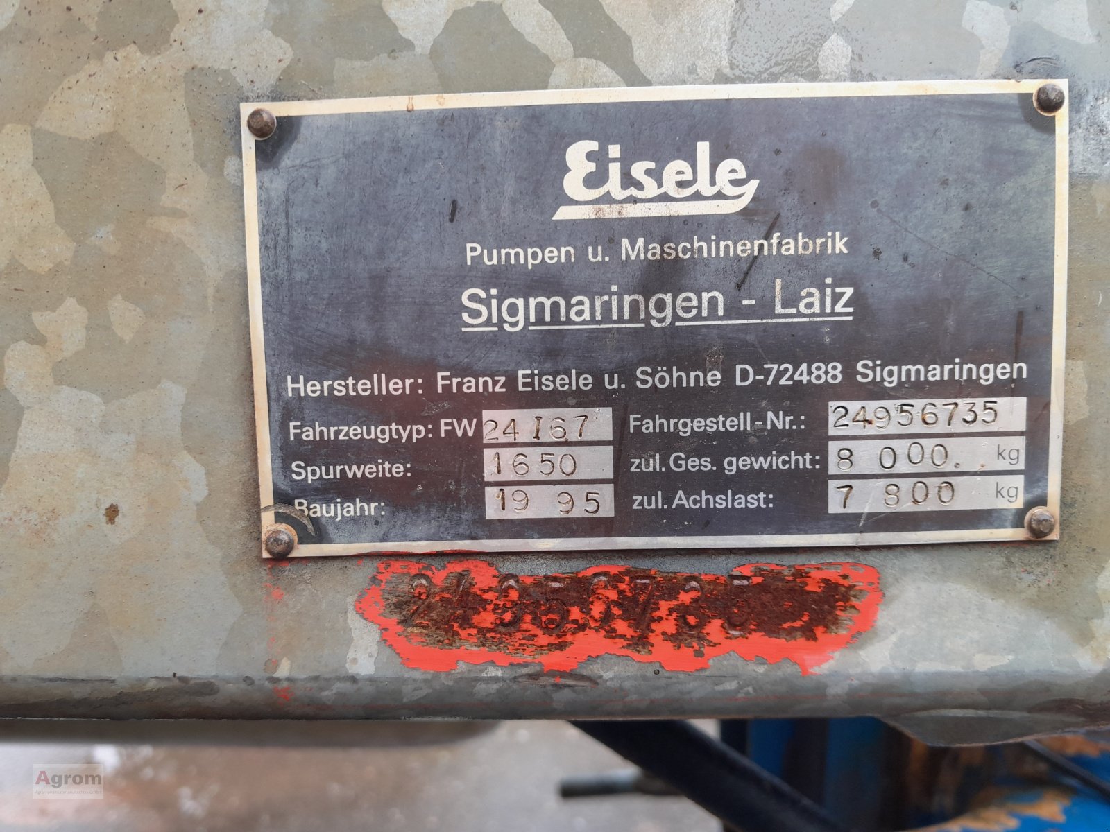 Pumpfass tipa Eisele FW 24/67, Gebrauchtmaschine u Herrenberg-Gültstein (Slika 7)