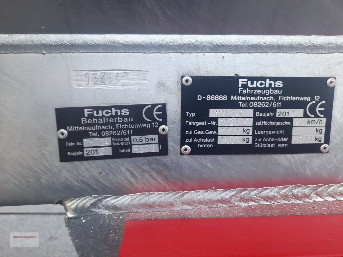 Pumpfass tipa Fuchs VK 5,7 mit 5700 Litern Komplett Neuwertig, Gebrauchtmaschine u Tarsdorf (Slika 4)