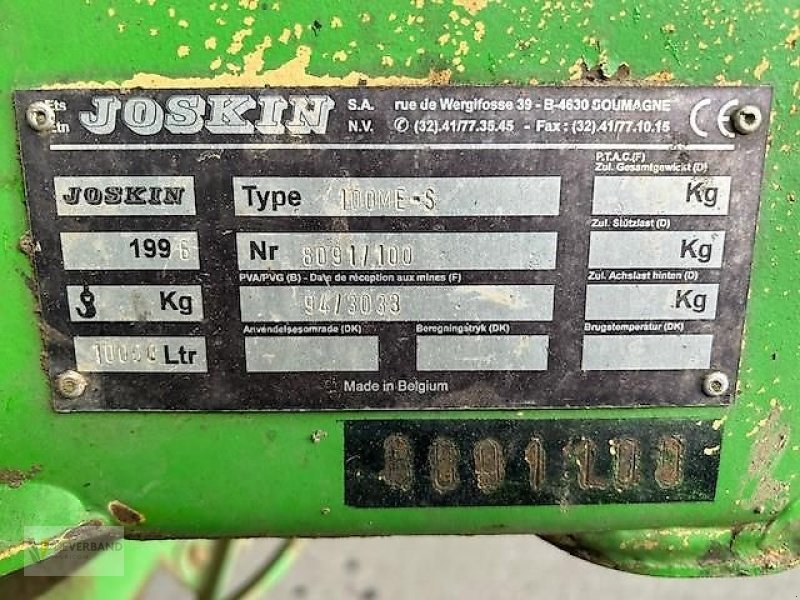 Pumpfass des Typs Joskin 100 ME-S, Gebrauchtmaschine in Colmar-Berg (Bild 5)