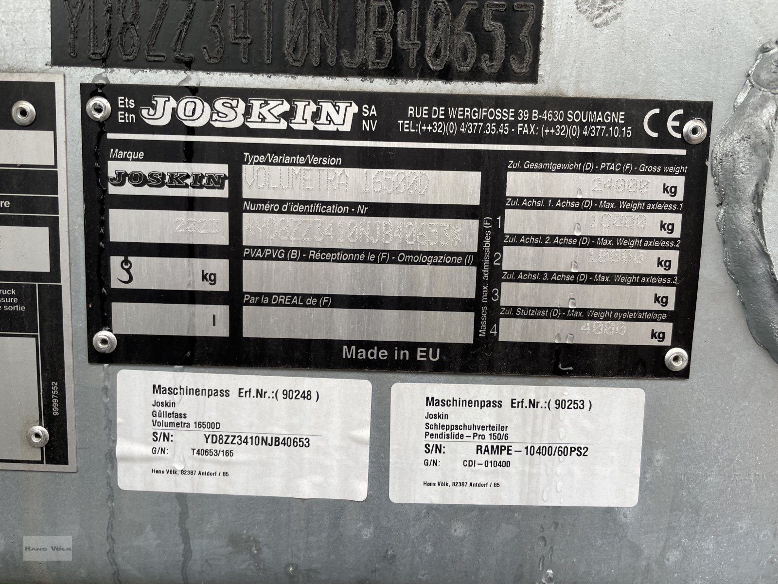 Pumpfass του τύπου Joskin Volumetra 16500D, Neumaschine σε Tettenweis / Karpfham (Φωτογραφία 5)