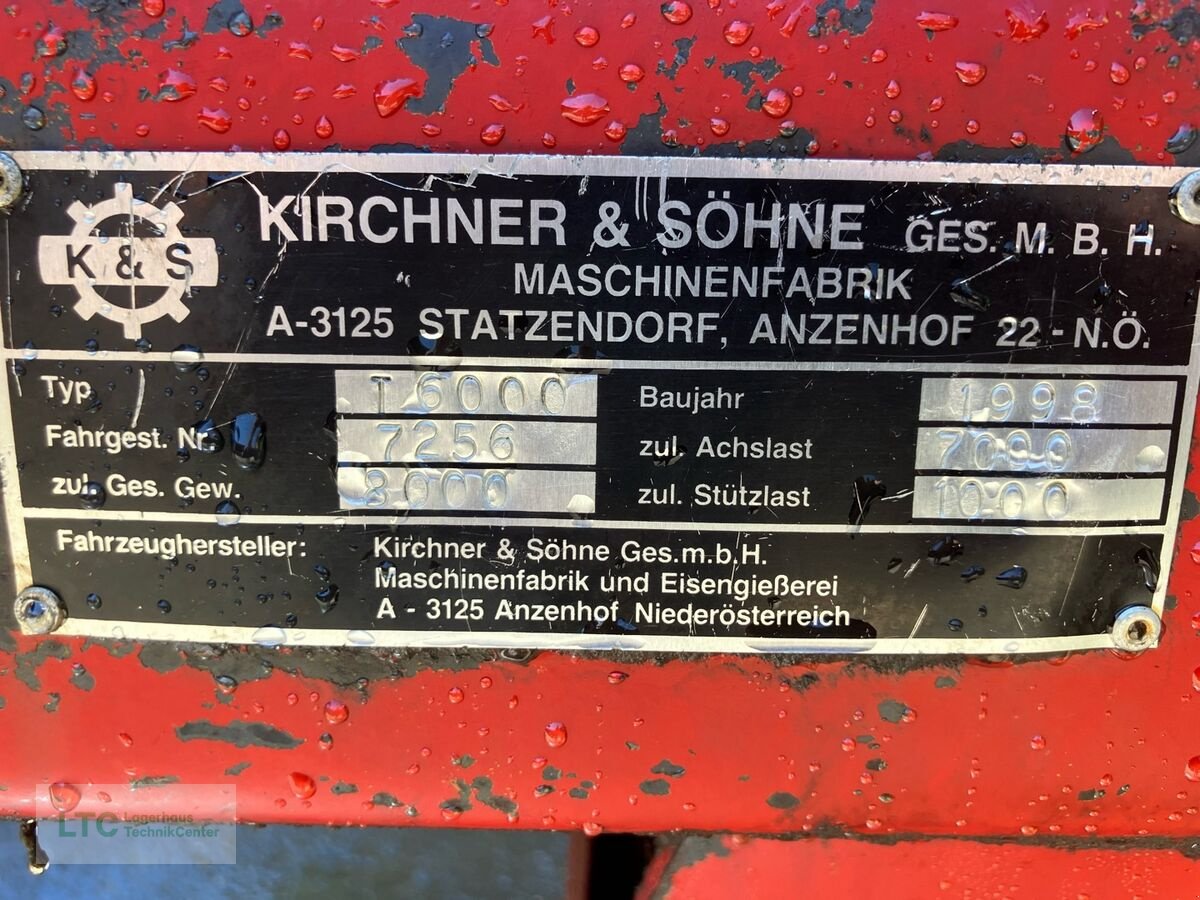Pumpfass типа Kirchner T 6000, Gebrauchtmaschine в Kalsdorf (Фотография 2)