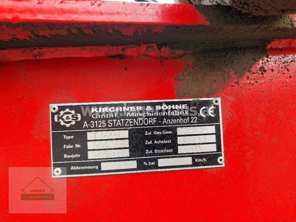 Pumpfass a típus Kirchner T6000, Gebrauchtmaschine ekkor: Amstetten (Kép 9)