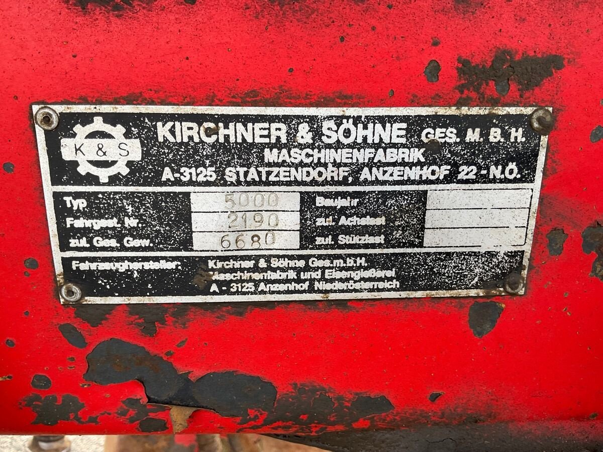 Pumpfass типа Kirchner Triumph 5000, Gebrauchtmaschine в Zwettl (Фотография 11)