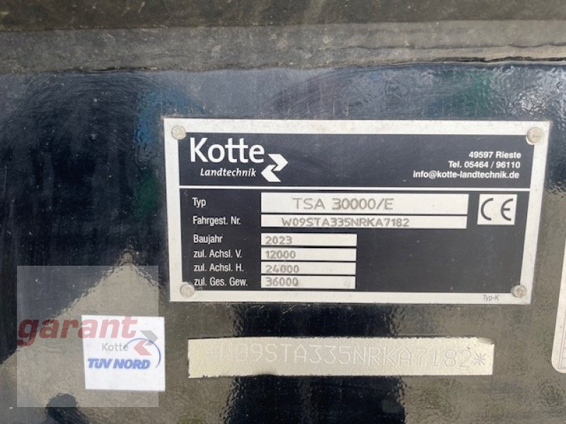 Pumpfass typu Kotte TSA 30000 E, Gebrauchtmaschine w Rieste (Zdjęcie 3)