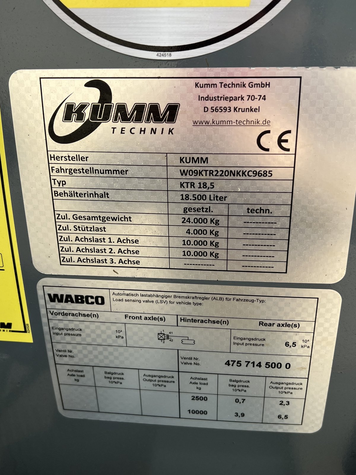 Pumpfass типа KUMM Technik KTR 18,5, Gebrauchtmaschine в Reimlingen (Фотография 3)