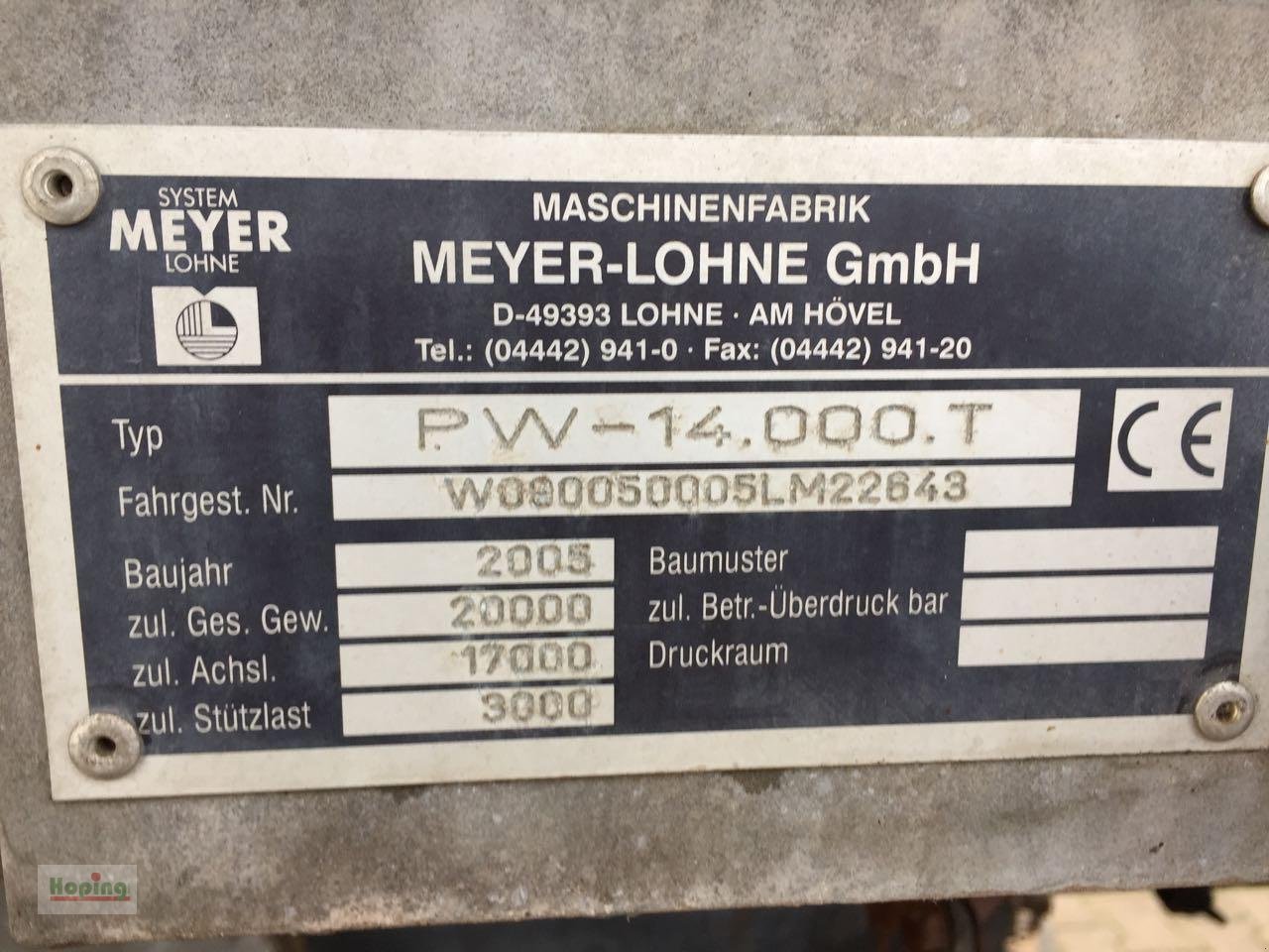 Pumpfass του τύπου Meyer-Lohne PW 14000T, Gebrauchtmaschine σε Bakum (Φωτογραφία 16)