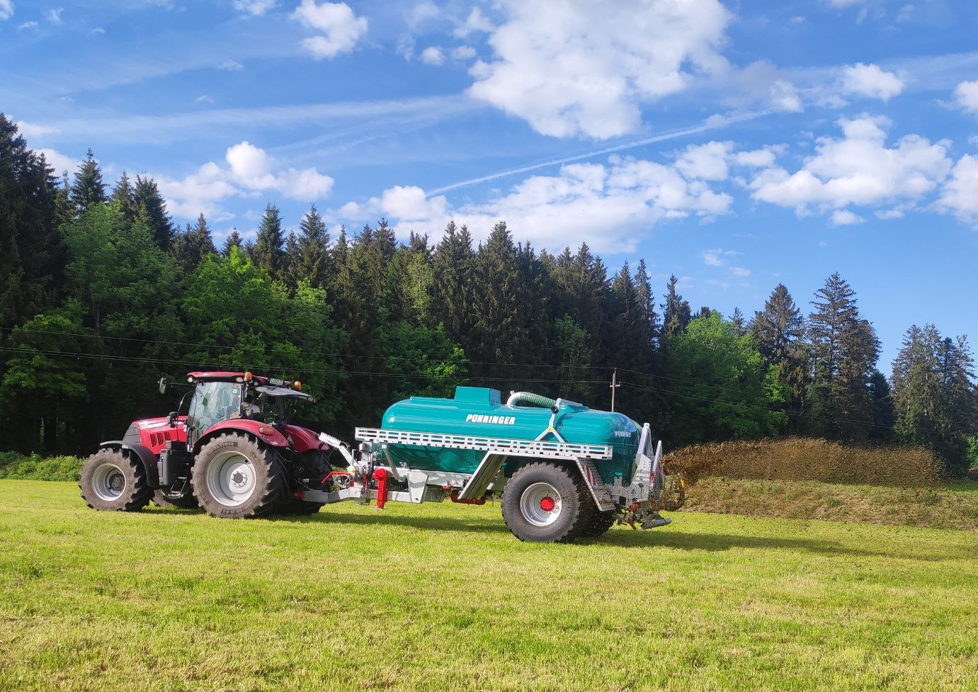 Pumpfass du type Pühringer 10500 l Güllefass mit Schleppfix Verteiler, Gebrauchtmaschine en Grünenbach (Photo 2)