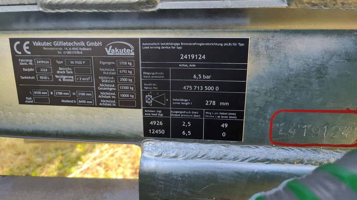 Pumpfass a típus Vakutec Pumpfass VA 9500 P + Vario-Flex+ 12/48 Schlepp-S, Neumaschine ekkor: Kirchschlag (Kép 8)