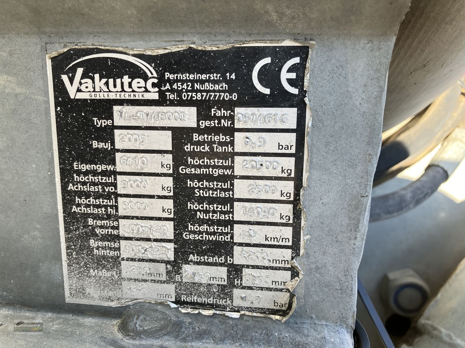 Pumpfass от тип Vakutec VA 14800T, Gebrauchtmaschine в Gampern (Снимка 25)