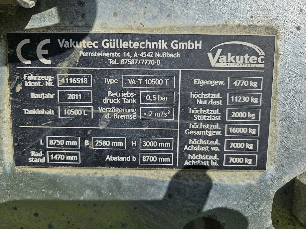 Pumpfass tipa Vakutec VA T 10500, Gebrauchtmaschine u Sieget in der Wart (Slika 2)