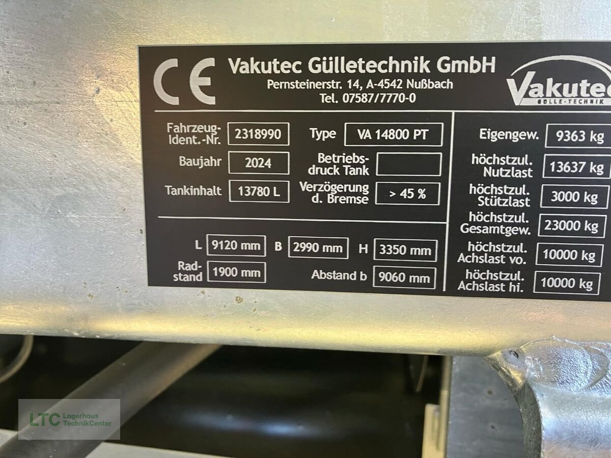 Pumpfass типа Vakutec VA14800PT, Neumaschine в Herzogenburg (Фотография 8)