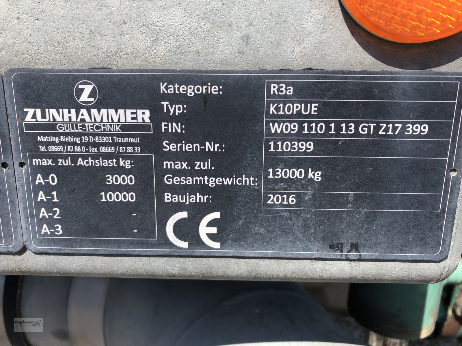 Pumpfass typu Zunhammer K10PUE, Gebrauchtmaschine w Altusried-Kimratshofen (Zdjęcie 10)