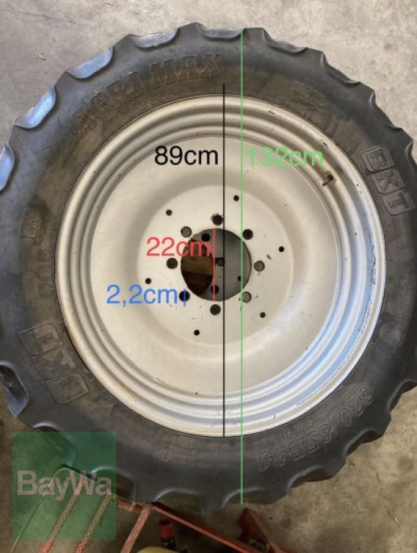 Rad du type BKT RÄDER 320/90R50,320/85R34, Gebrauchtmaschine en Obertraubling (Photo 8)