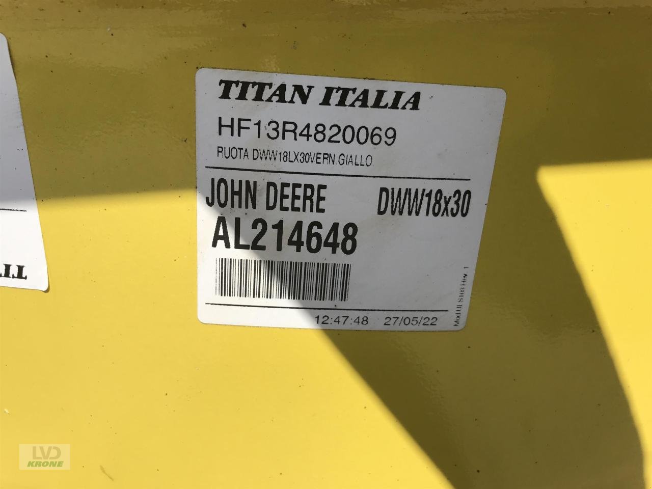 Rad typu John Deere 18x30, Gebrauchtmaschine w Alt-Mölln (Zdjęcie 4)