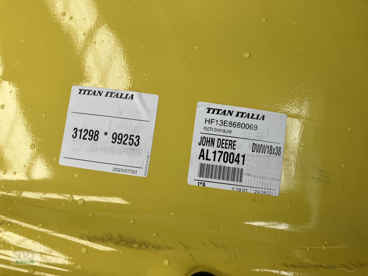 Rad tip John Deere 38 Zoll, Gebrauchtmaschine in Spelle (Poză 3)