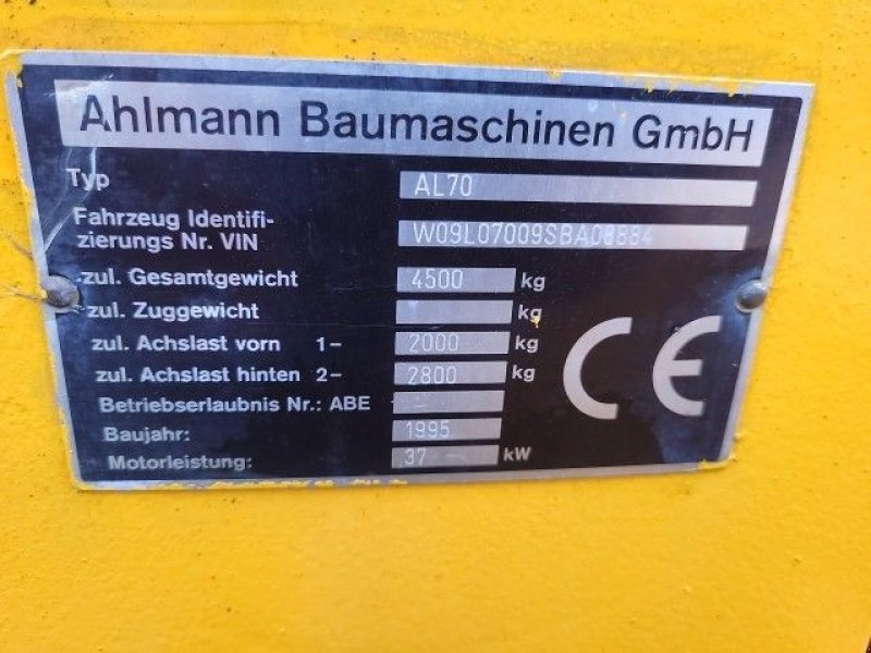 Radlader typu Ahlmann AL70, Gebrauchtmaschine v Hollandscheveld (Obrázok 11)