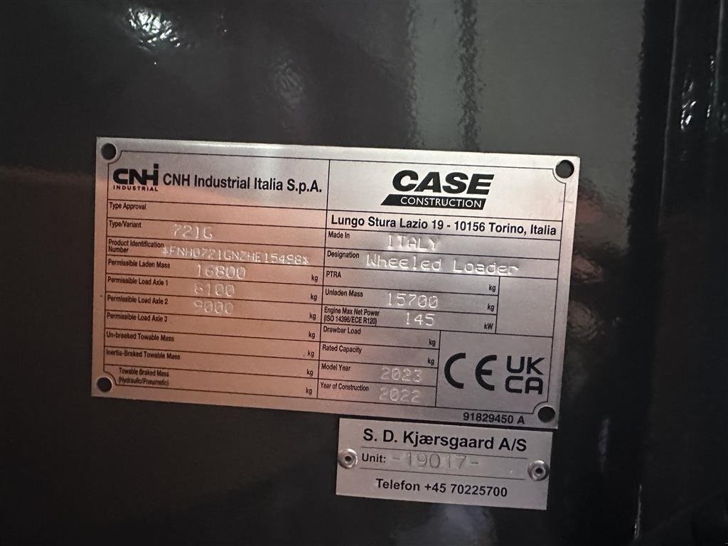 Radlader του τύπου Case IH 721G2 // DEMO, Gebrauchtmaschine σε Aalborg SV (Φωτογραφία 6)