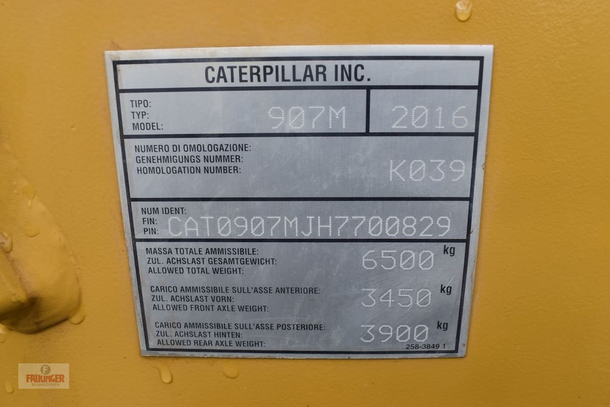 Radlader za tip CAT 907M, Gebrauchtmaschine u Putzleinsdorf (Slika 14)