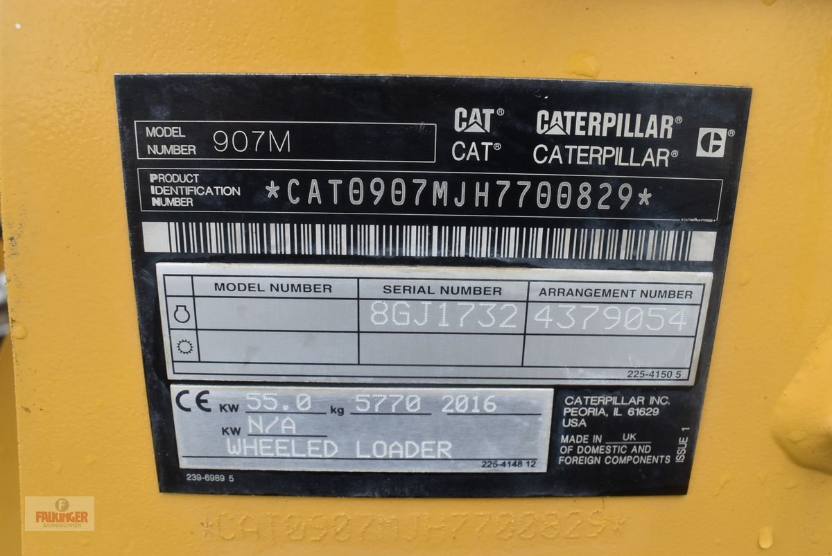 Radlader tipa CAT 907M, Gebrauchtmaschine u Putzleinsdorf (Slika 15)