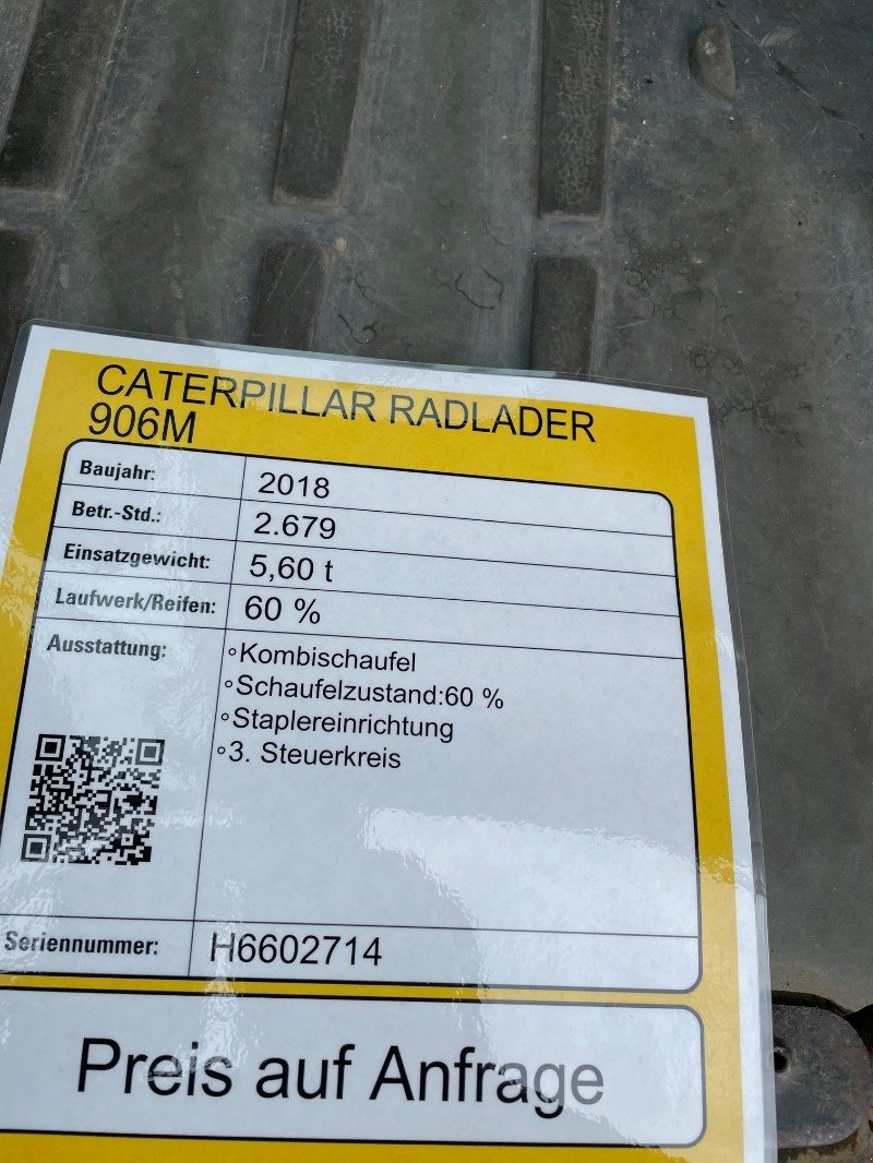 Radlader typu Caterpillar 906M, Gebrauchtmaschine w Ebeleben (Zdjęcie 9)