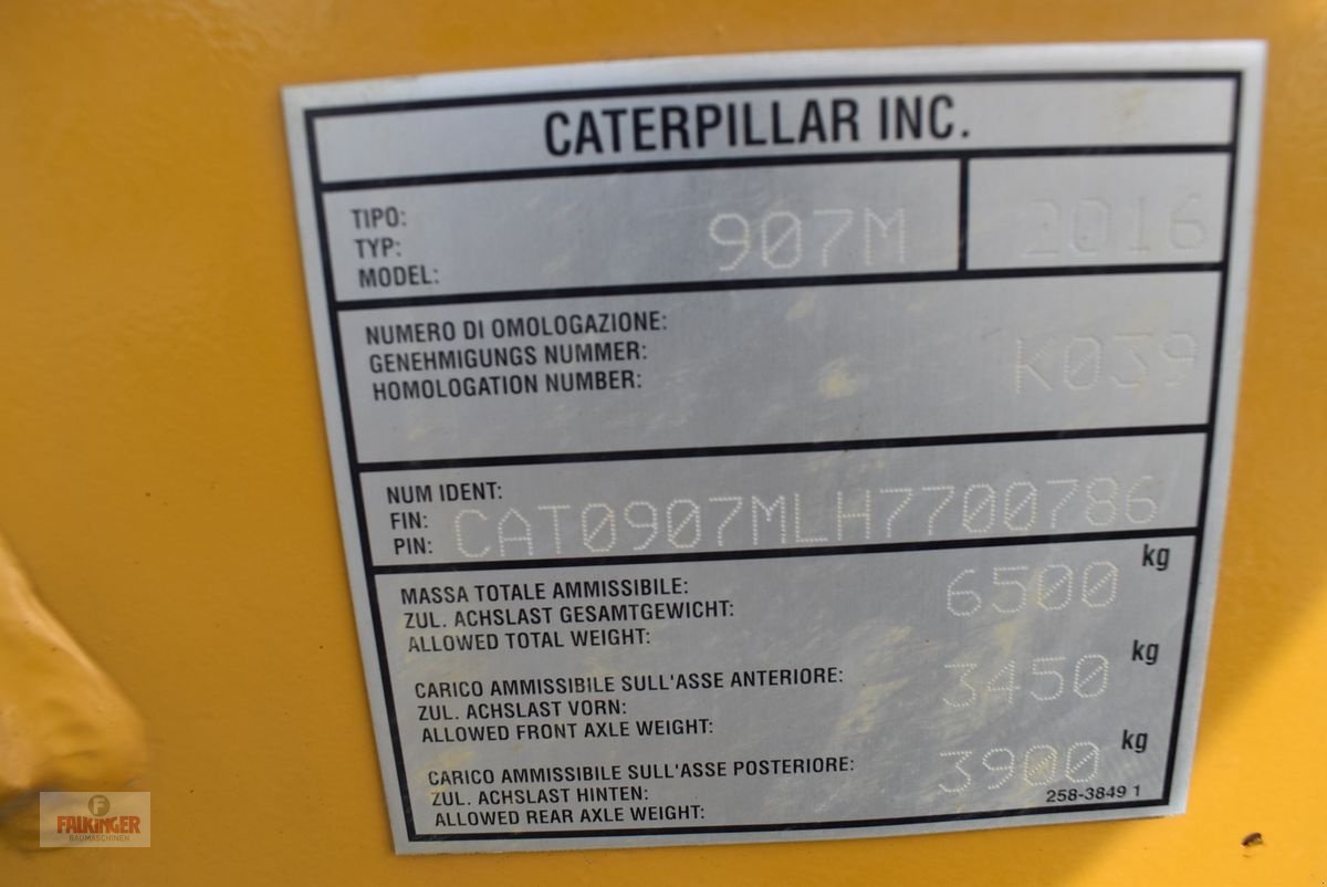 Radlader от тип Caterpillar 907M, Gebrauchtmaschine в Putzleinsdorf (Снимка 13)