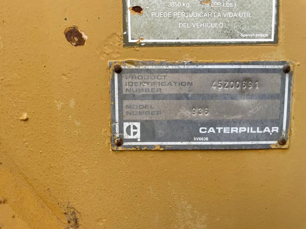 Radlader Türe ait Caterpillar 936 Wheel Loader Good Condition, Gebrauchtmaschine içinde 'S-Hertogenbosch (resim 9)