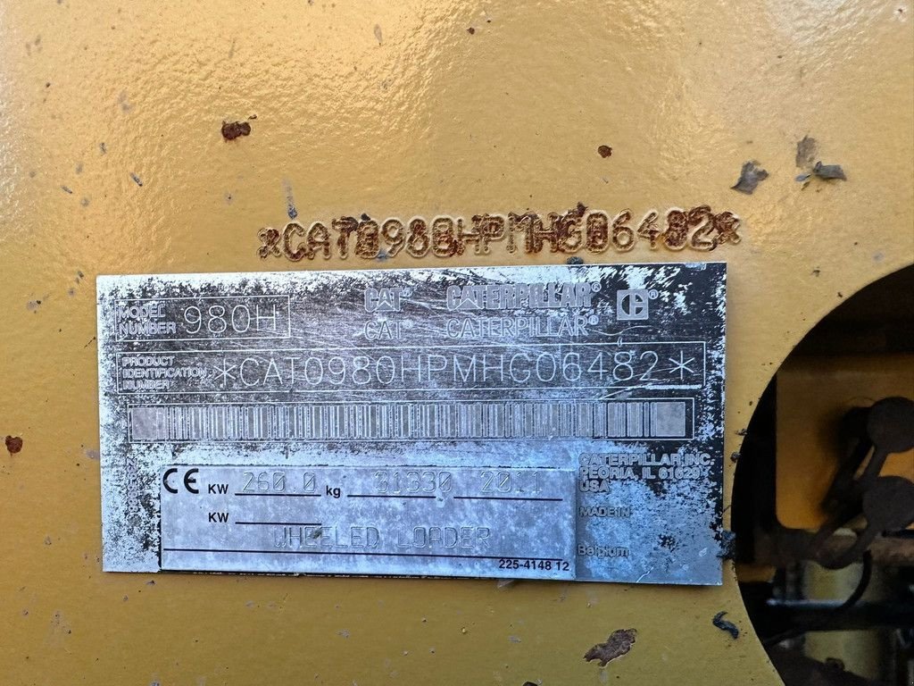 Radlader Türe ait Caterpillar 980H, Gebrauchtmaschine içinde Velddriel (resim 8)