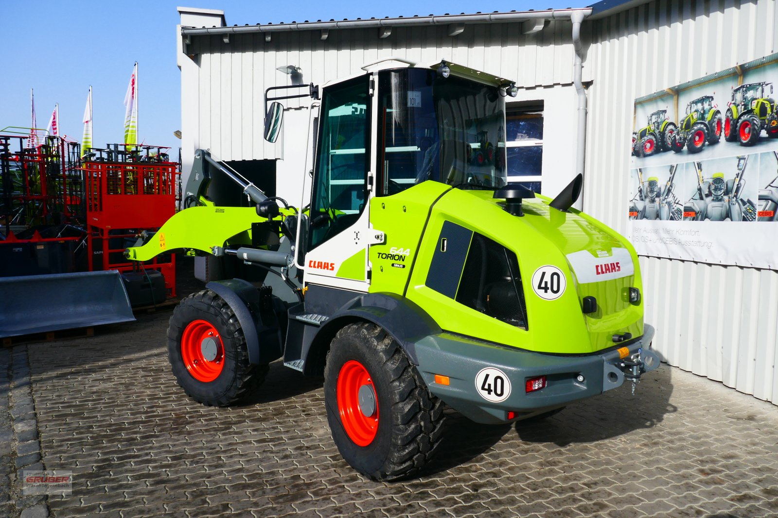 Radlader del tipo CLAAS Torion 644 Sinus - eingesetzte Vorführmaschine, Neumaschine In Dorfen (Immagine 8)