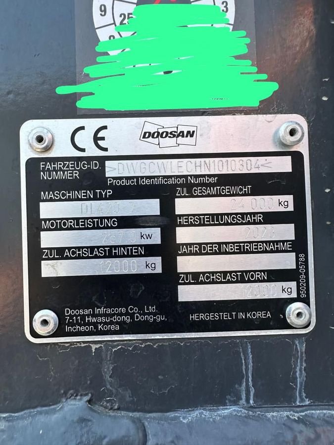 Radlader от тип Doosan DL420-7, Gebrauchtmaschine в Gabersdorf (Снимка 3)