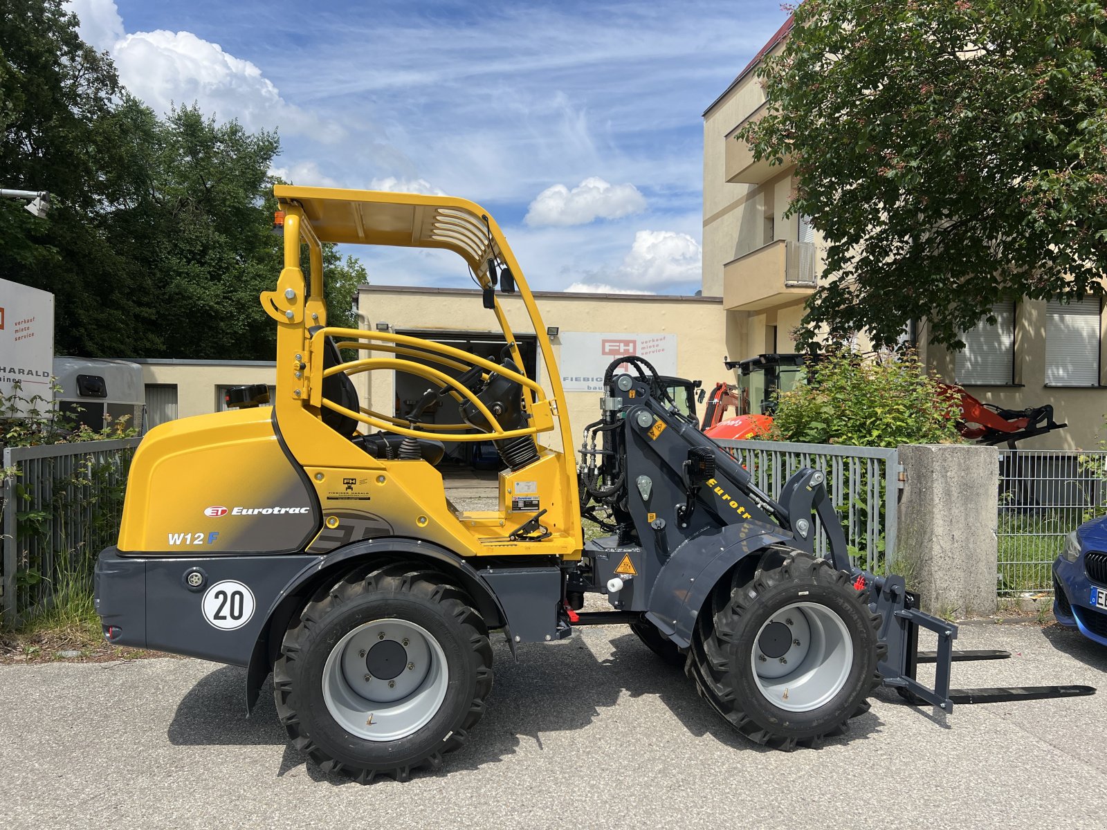 Radlader tip Eurotrac W 12F XL - Pflasterpalette, Neumaschine in Garching  (Poză 9)