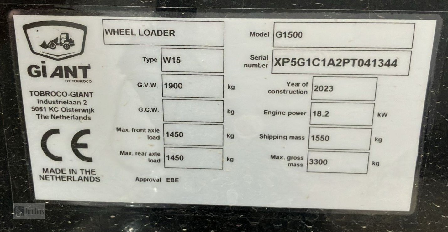 Radlader tip GiANT G1500 Radlader/Hoflader, Gebrauchtmaschine in Karstädt (Poză 6)