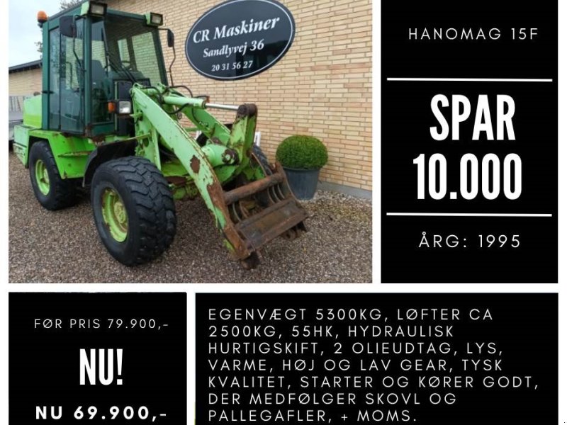 Radlader typu Hanomag 15f, Gebrauchtmaschine w Fårevejle (Zdjęcie 1)