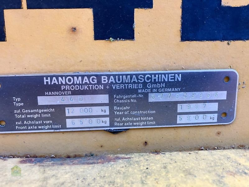 Radlader Türe ait Hanomag 44D, Gebrauchtmaschine içinde Salsitz (resim 19)