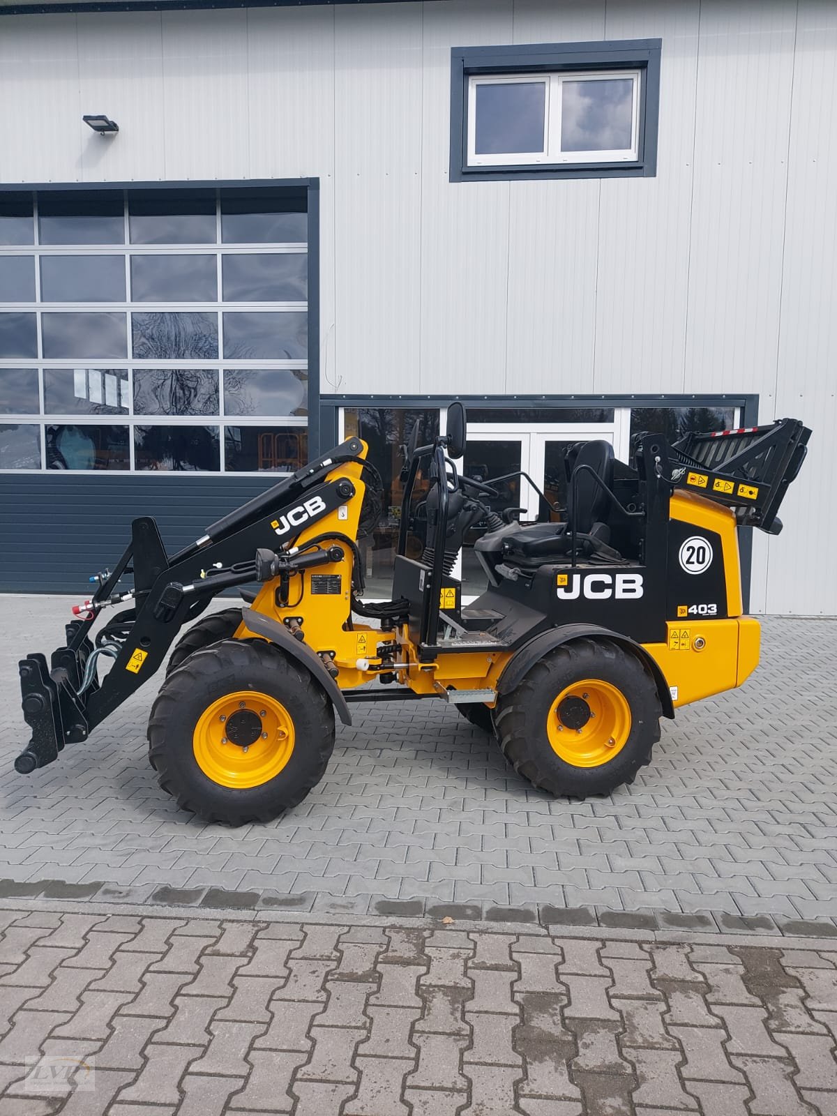 Radlader typu JCB 403 Abklappbares Schutzdach, Neumaschine w Pegnitz (Zdjęcie 9)