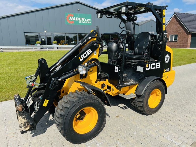 Radlader от тип JCB 403 Smart Power met klapdak, Gebrauchtmaschine в Coevorden (Снимка 1)