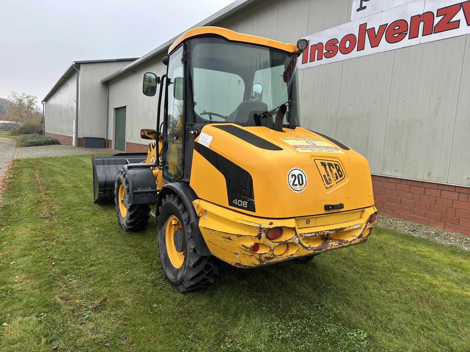 Radlader del tipo JCB 406 Radlader / Hoflader inkl. hydr. SWE, Palettengabel, Klappschaufel, Gebrauchtmaschine In Wagenfeld (Immagine 7)