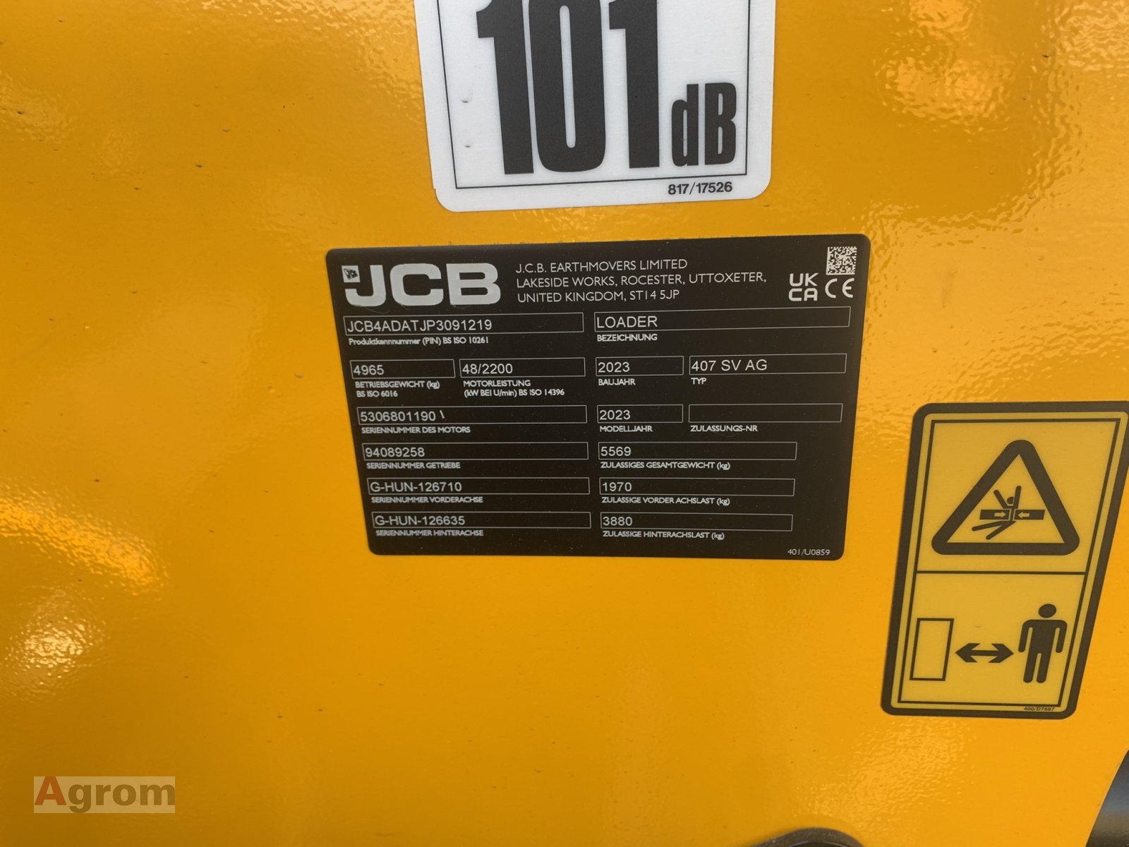 Radlader des Typs JCB 407 Agri, Neumaschine in Meißenheim-Kürzell (Bild 16)