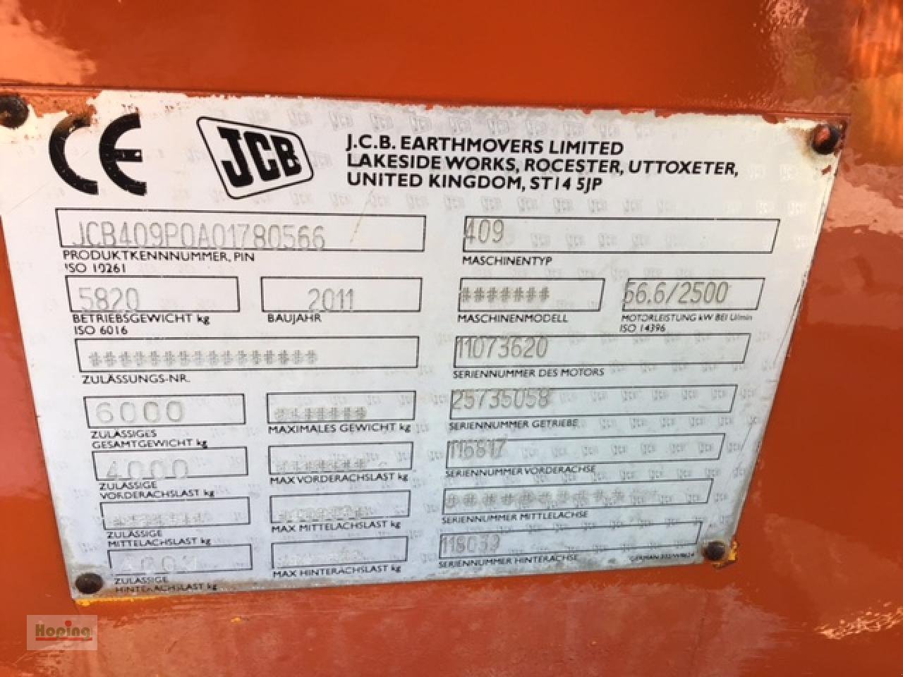 Radlader a típus JCB 409, Gebrauchtmaschine ekkor: Bakum (Kép 12)