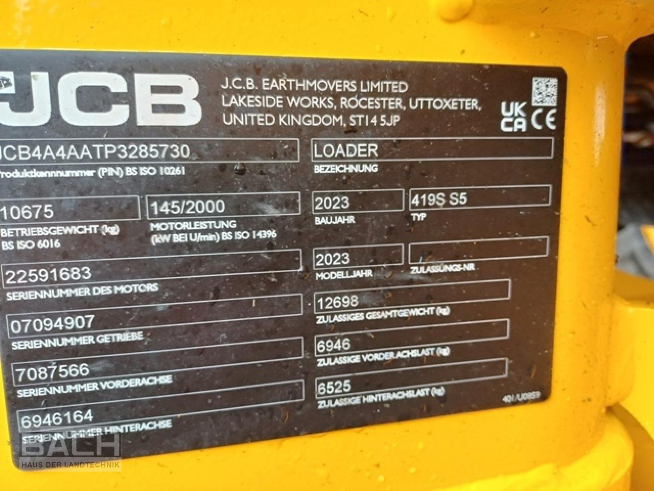 Radlader του τύπου JCB 419 S, Gebrauchtmaschine σε Boxberg-Seehof (Φωτογραφία 7)