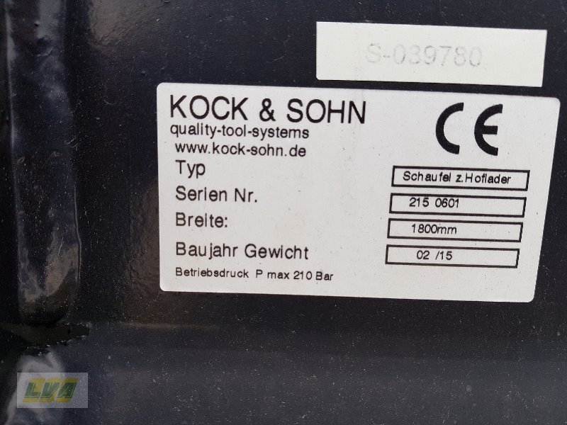 Radlader typu Kock & Sohn Kock & Sohn Schaufel 0,88 CBM, Neumaschine v Neuhardenberg (Obrázek 4)