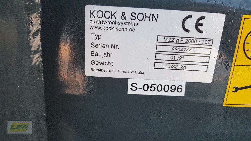 Radlader a típus Kock & Sohn Mehrzweckzange 2000mm 10 Zinken, Gebrauchtmaschine ekkor: Schenkenberg (Kép 2)