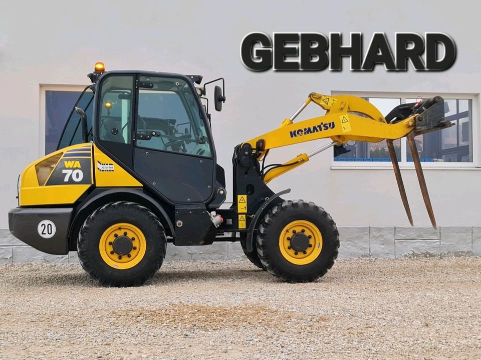 Radlader typu Komatsu WA 70-5 Radlader mit Schaufel und Palettengabel Hoflader, Gebrauchtmaschine w Großschönbrunn (Zdjęcie 10)