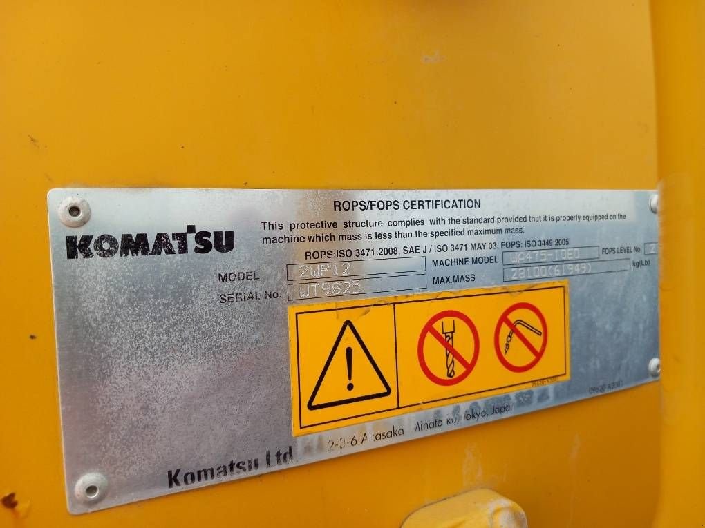 Radlader του τύπου Komatsu WA475-10, Gebrauchtmaschine σε Overijse (Φωτογραφία 9)