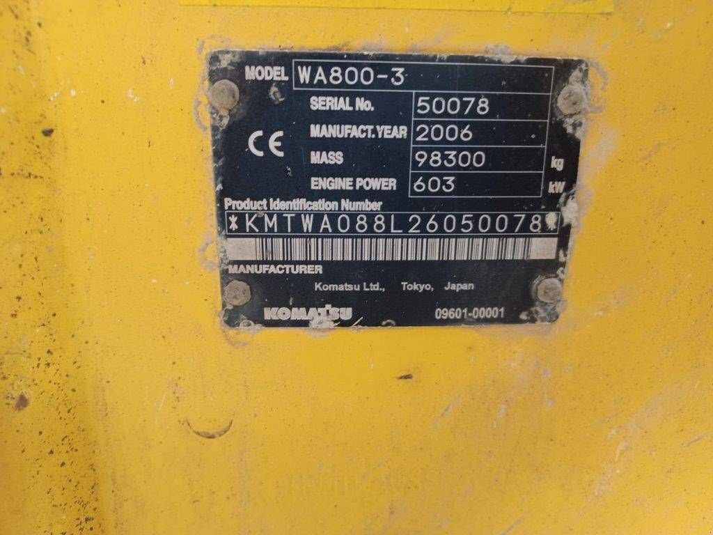 Radlader typu Komatsu WA800-3, Gebrauchtmaschine w Overijse (Zdjęcie 4)