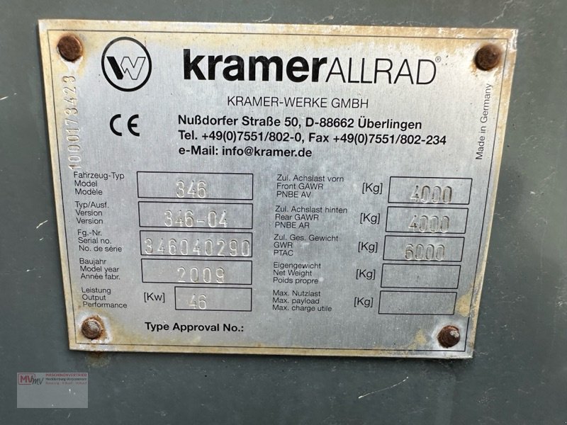 Radlader типа Kramer 850 Allrad, Gebrauchtmaschine в Neubrandenburg (Фотография 11)