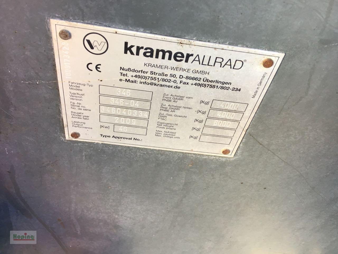 Radlader del tipo Kramer 850, Gebrauchtmaschine en Bakum (Imagen 6)