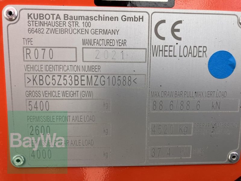 Radlader tip Kubota KOBUTA R070, Gebrauchtmaschine in Griesstätt (Poză 16)